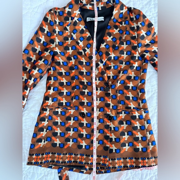 ZARA Multicolor Belted Jacket in XS - Picture 9 of 13